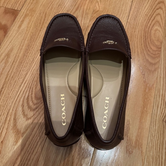 NWOT Coach Women's Marley Dark Brown Leather Driver Loafers - Size 7 - Picture 6 of 7